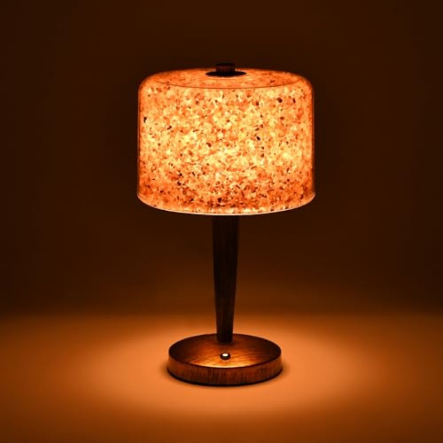 Himalayan Salt Lamp - Lampu garam dengan Kontrol Peredup Sentuh