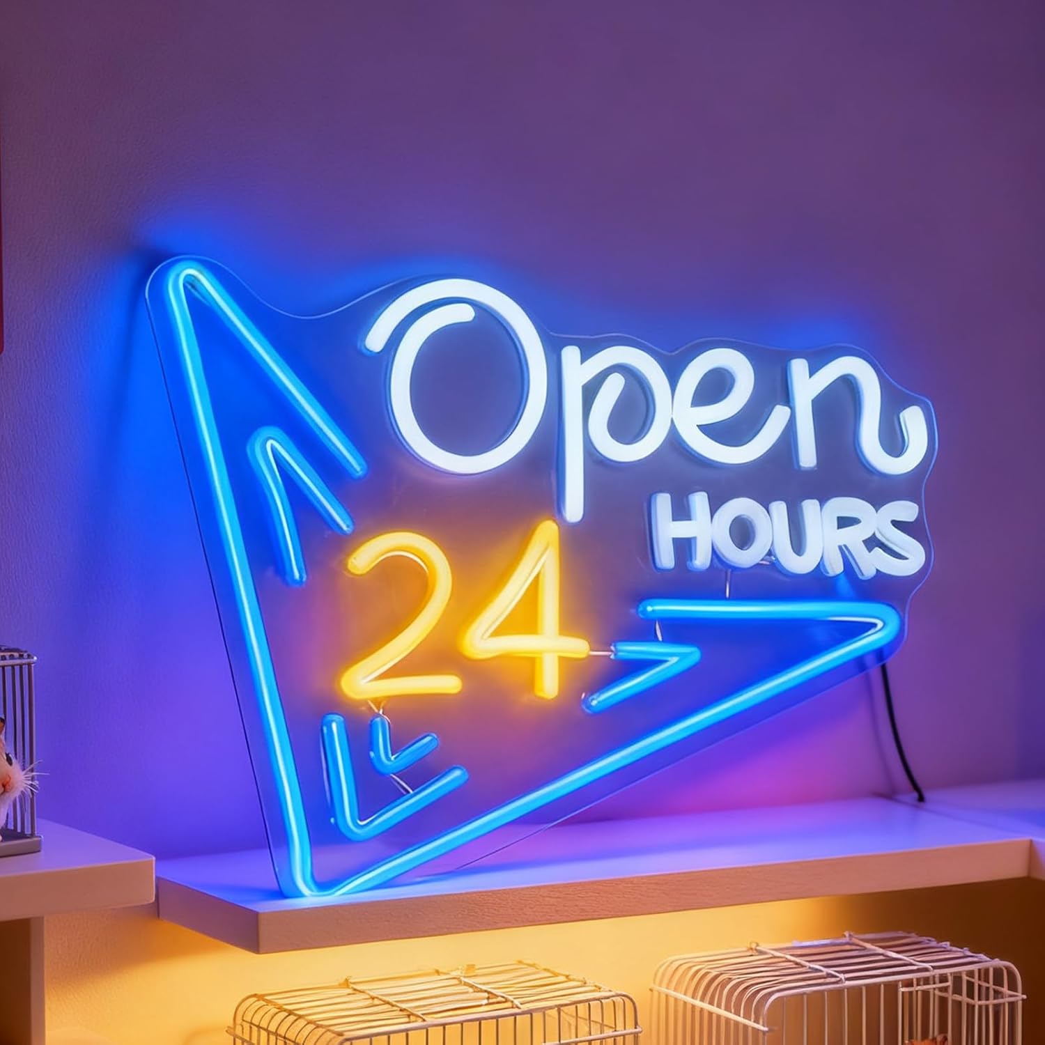 Decor Lighting Opening Hours - ﻿ Lampu LED Buatan Tangan Bertenaga