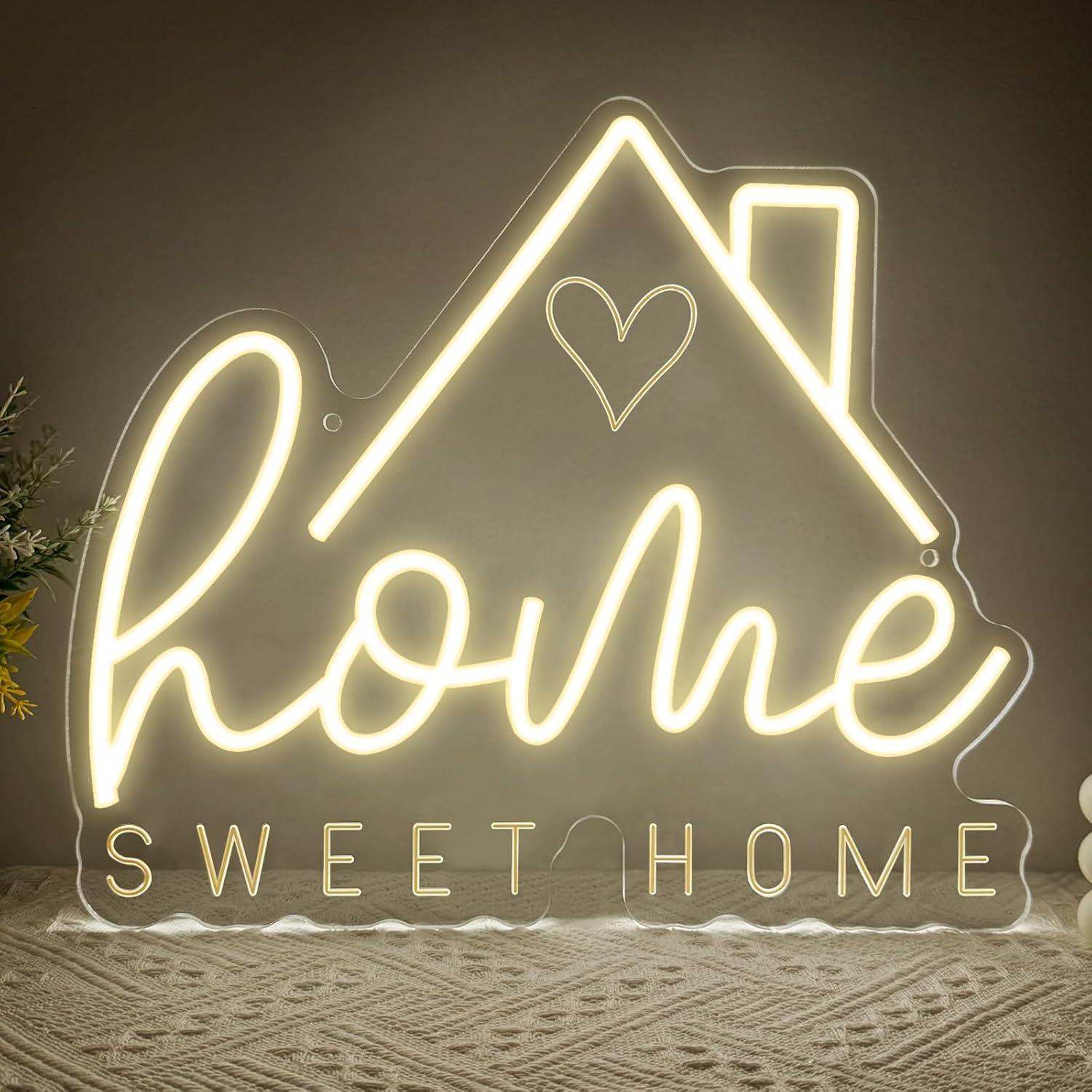 Lighting Decor For Bedroom - Lampu LED Neon Sweet Home USB