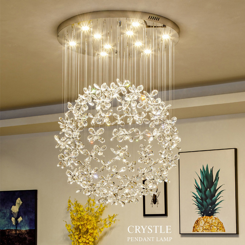 Lighting Home Decor Items - Lampu Gantung Kristal Mewah Modern, Lampu