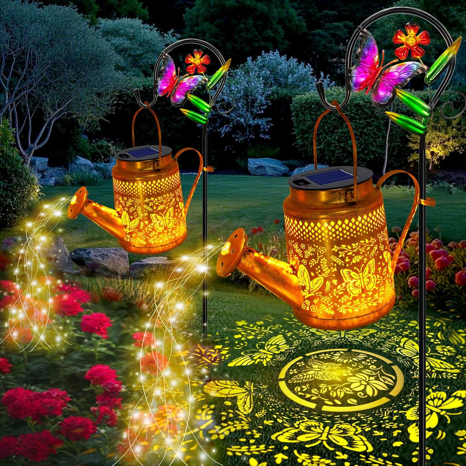 Decor Lighting Pack - 2 Paket Lampu Penyiram Kebun Bentuk