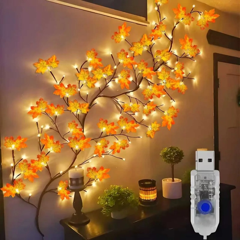 Home Lighting And Decor - Lampu Hias Dinding Rumah Bentuk Daun