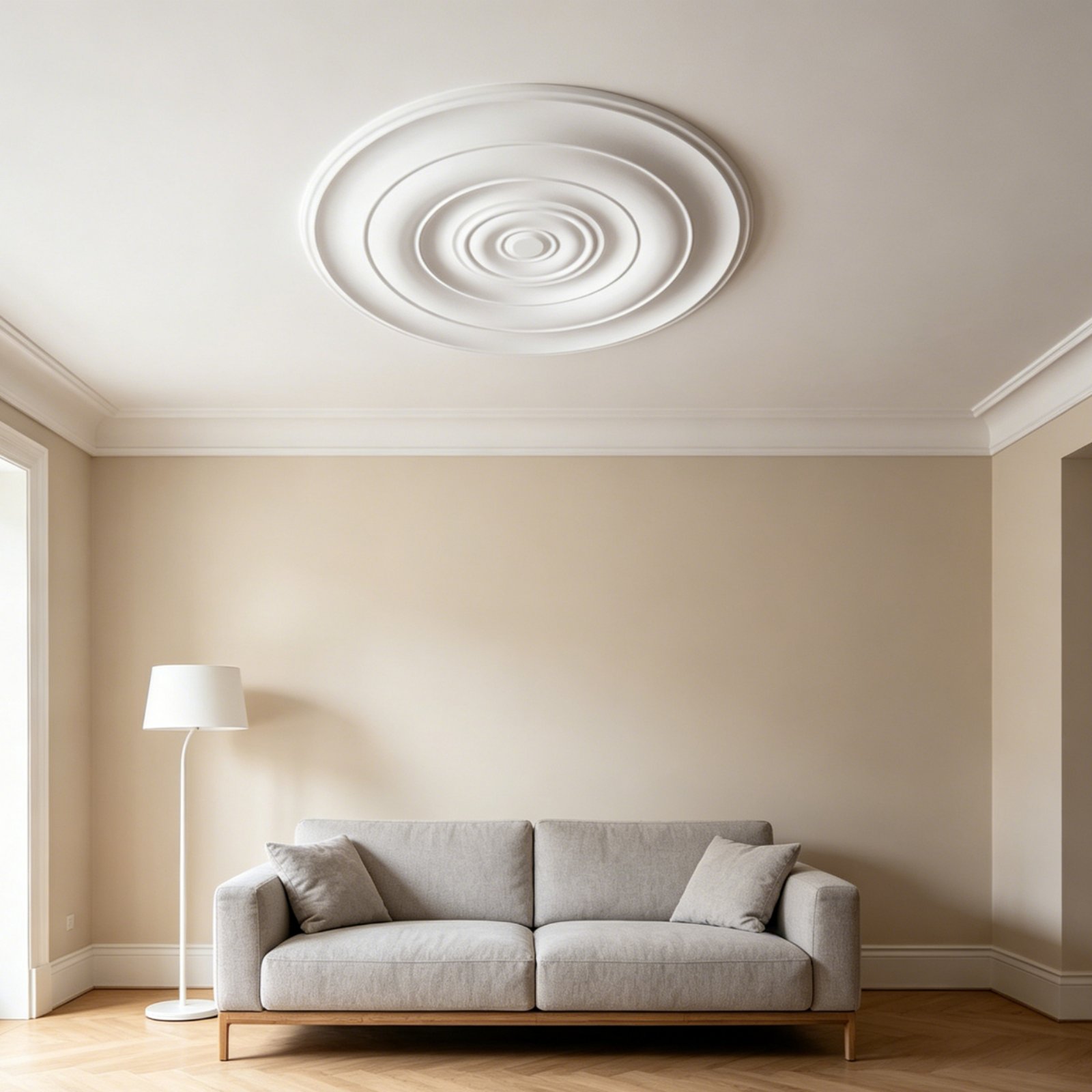 Lighting Design Decor - Medali Plafon Bulat Desain Eropa Hiasan