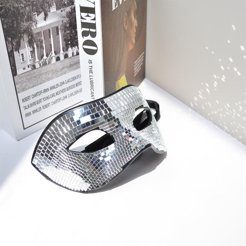 Disco Ball Mirror - Masker Wajah Berkilau Bola Disko Cermin