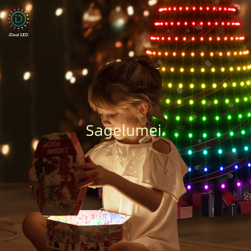 Decor Lighting Uk - Lampu Natal RGBIC 400LED Lampu String