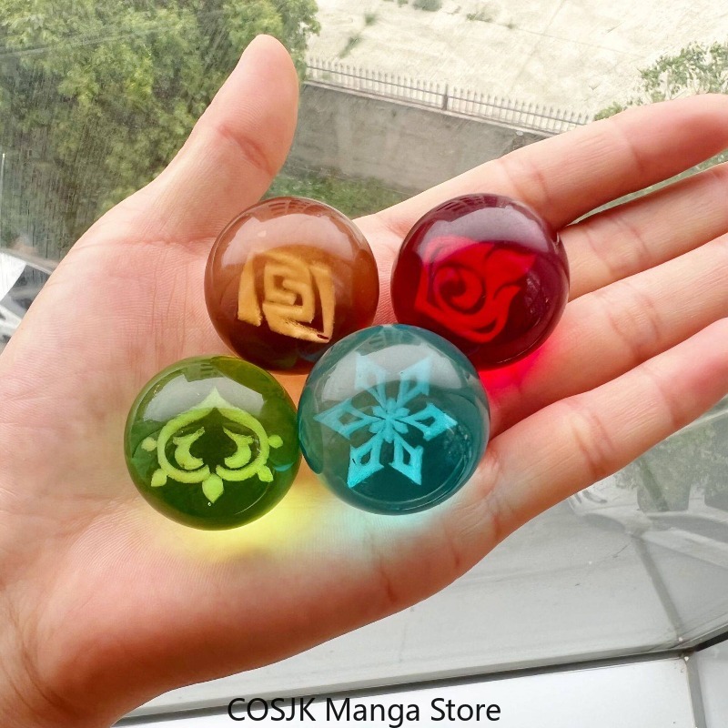 Elements Lighting Decor - Lampu Malam Bola Kaca Elemen Genshin