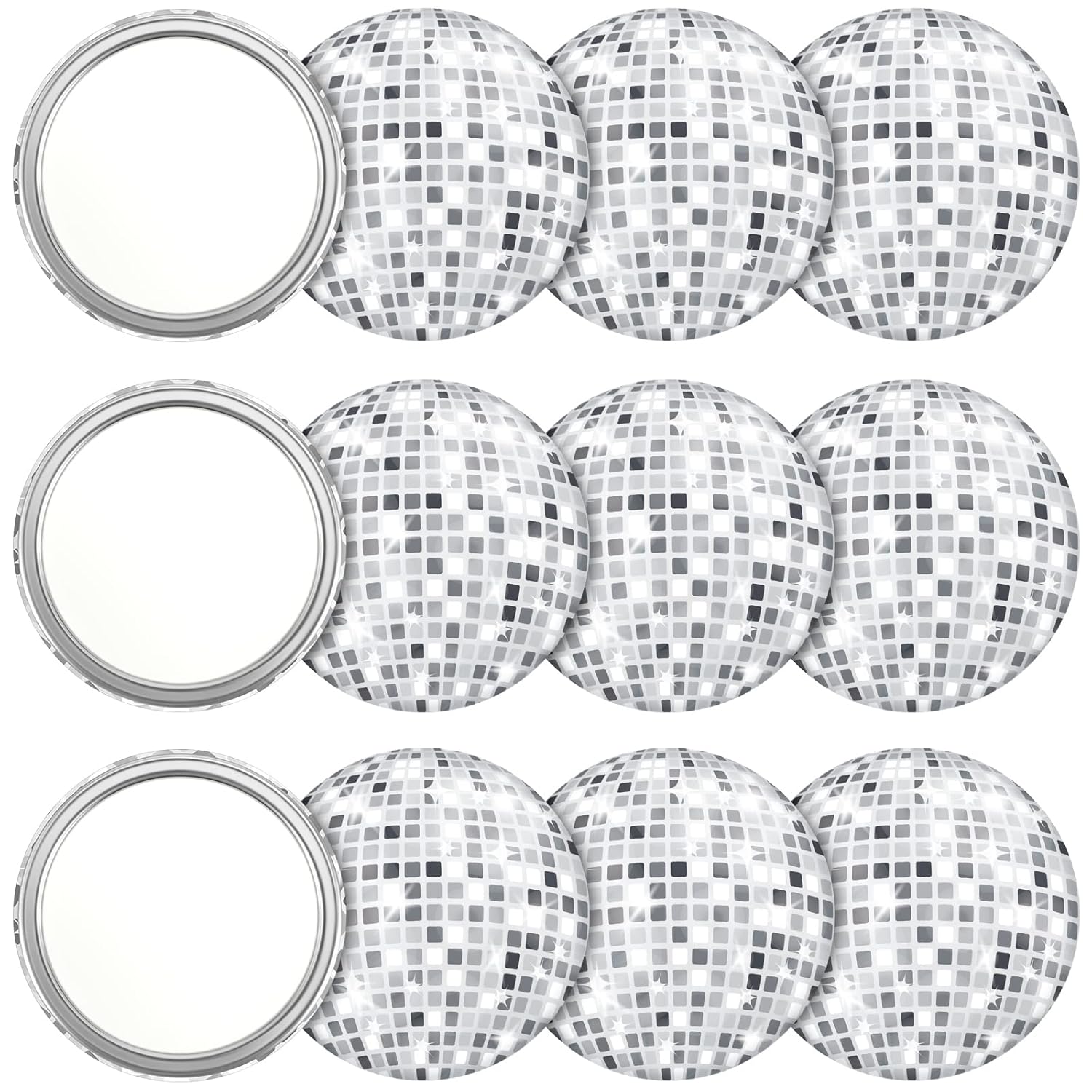 Disco Ball Mirror - Cermin Kompak Bola Disko Cermin Saku