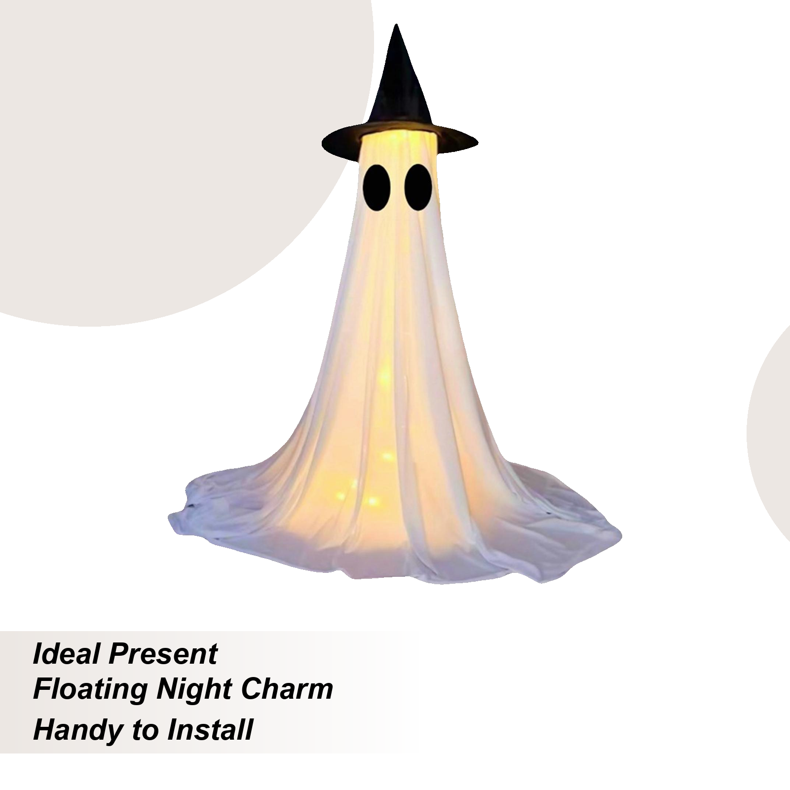 Up Lighting Decor - Dekorasi Menyala Hantu Ornamen Liburan Luar