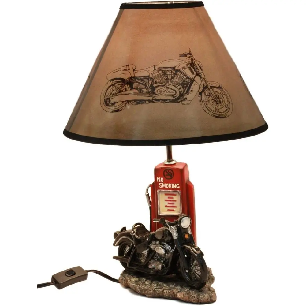 Home Lighting And Decor - Lampu Meja Pompa Bensin Motor Retro