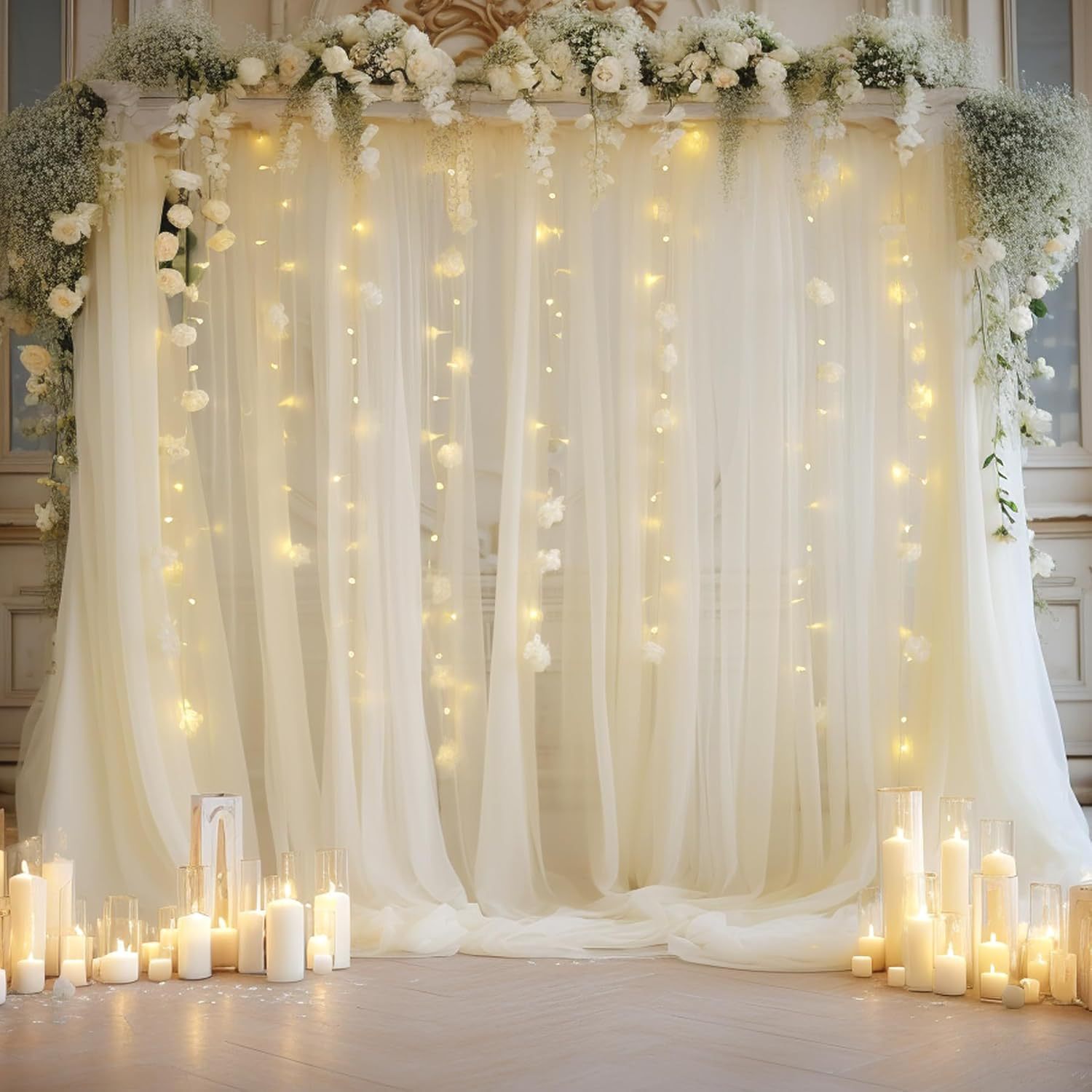 Decor Lighting Pack - 1 Pak Set Latar Belakang Tulle