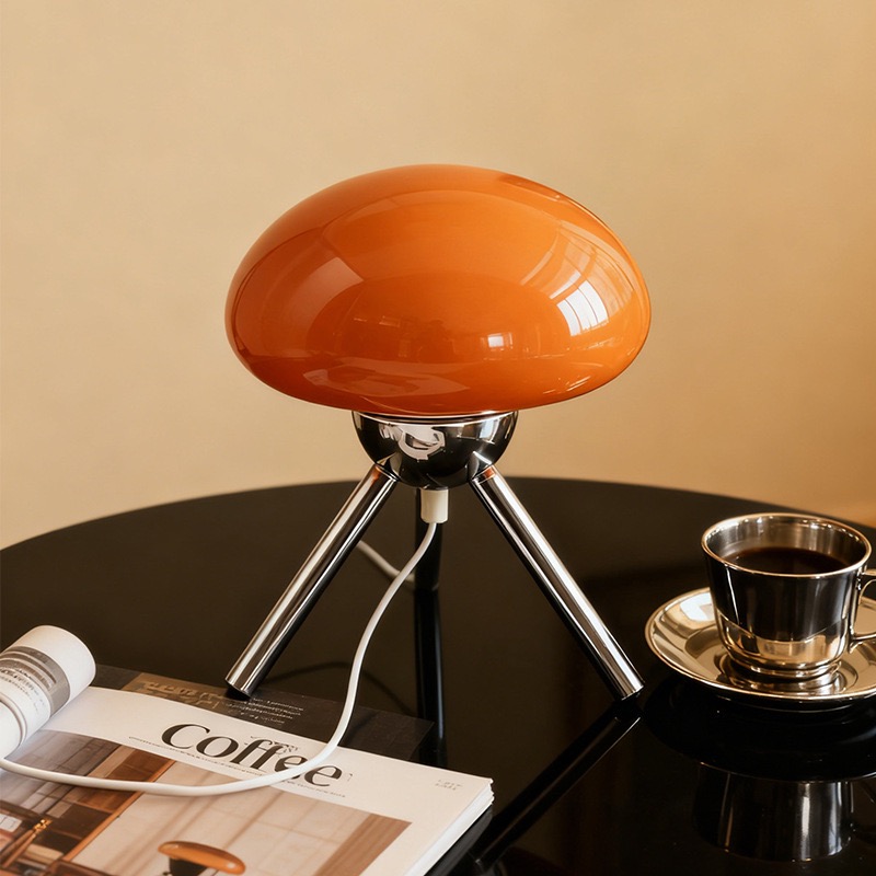 Lighting Decor For Bedroom - Lampu Meja Kaca Bentuk Jamur Gaya