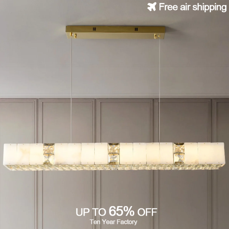 Elements Lighting Decor - Lampu Chandelier LED Modern Emas Hitam