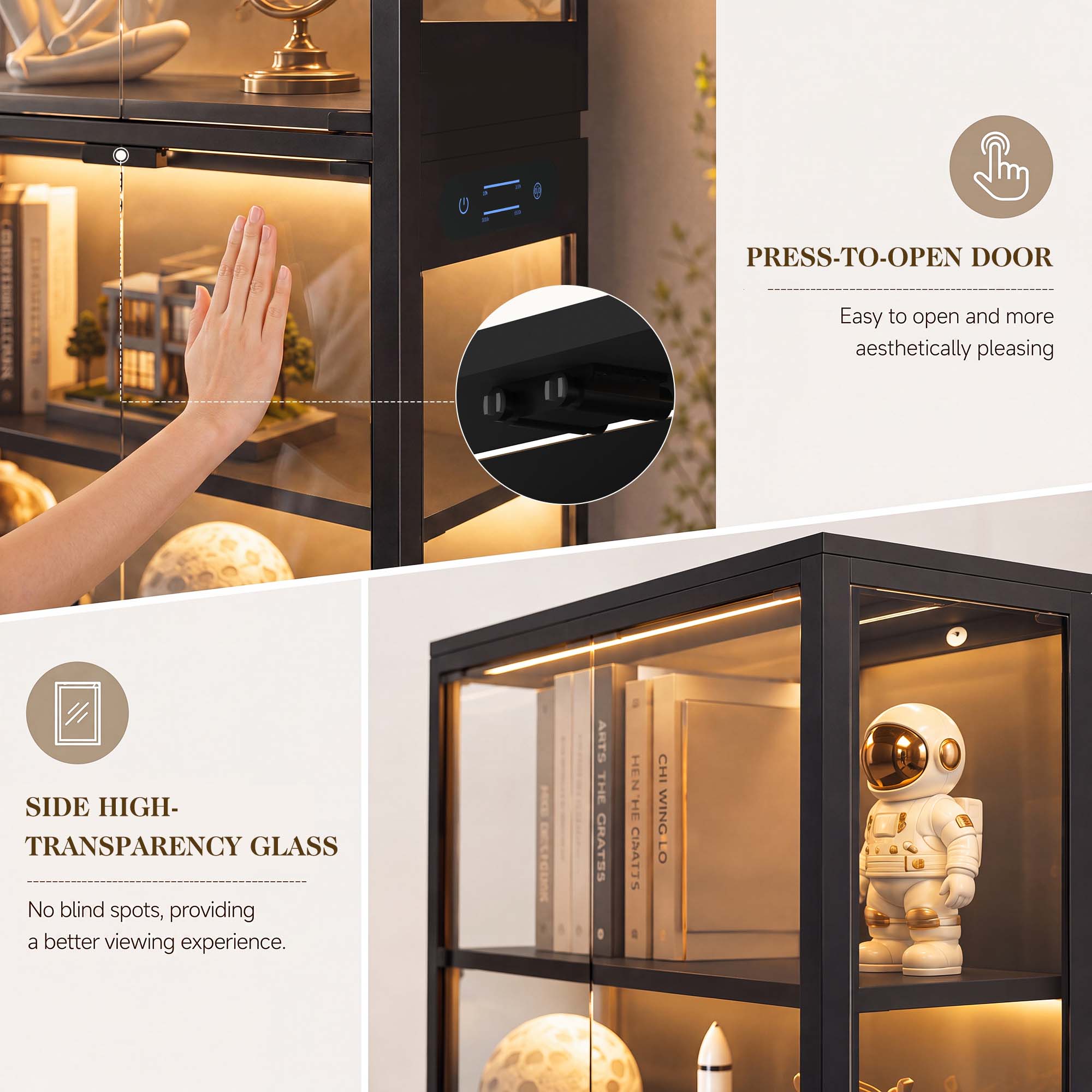TCGBKAF Lemari Pajangan 5 Ting - Home Lighting And Decor ulasan dan harga