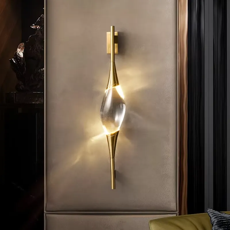 Lampu Dinding LED Kristal Emas - Home Lighting And Decor ulasan dan harga