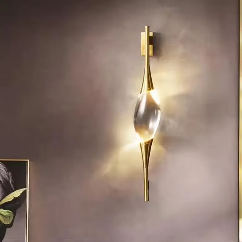 Lampu Dinding LED Kristal Emas - Home Lighting And Decor ulasan dan harga