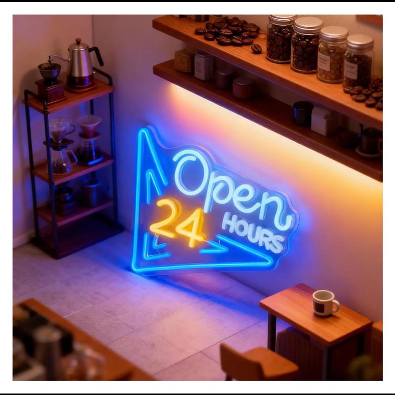 Lampu LED Bertenaga USB Tanda  - Decor Lighting Opening Hours ulasan dan harga
