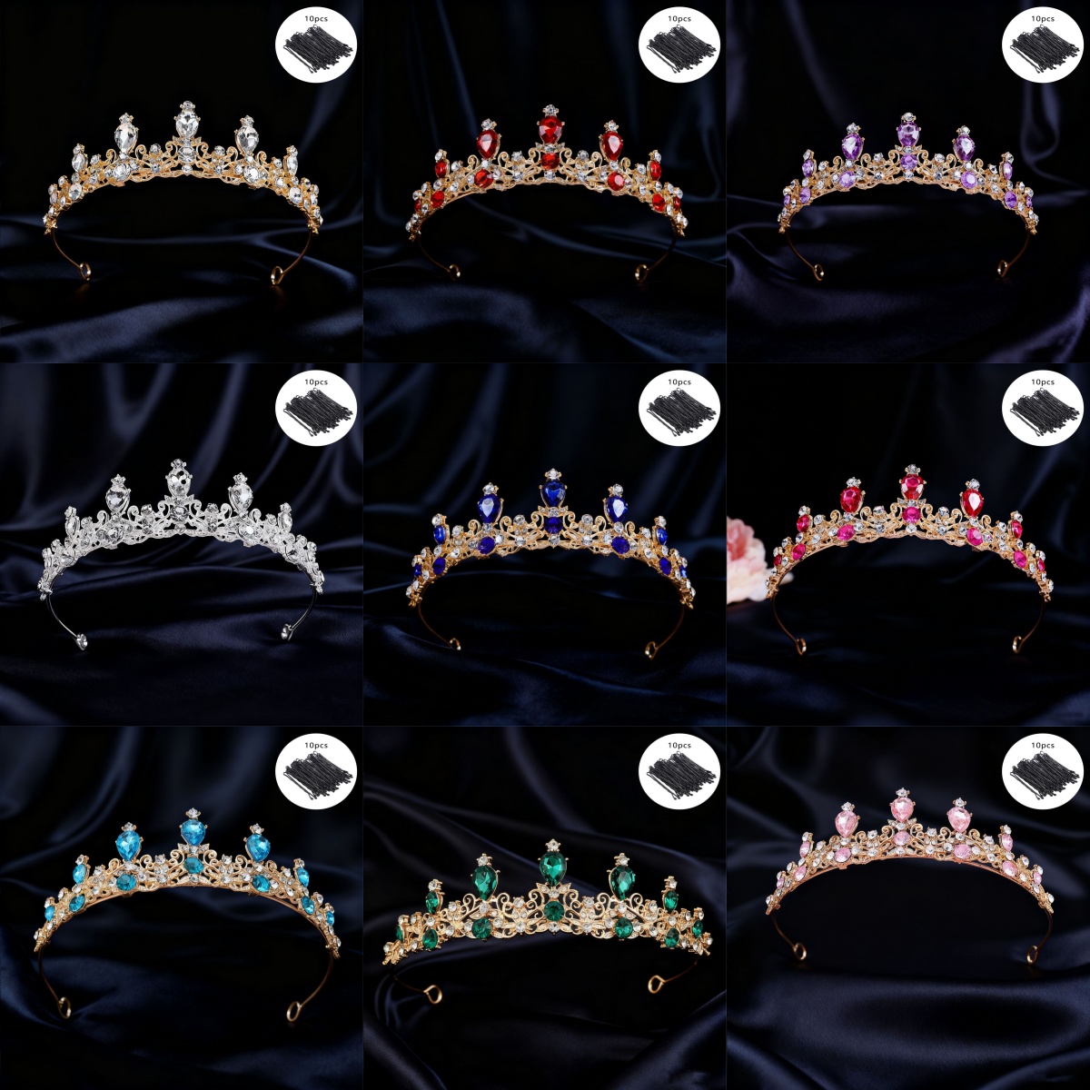Tiara Pengantin Mahkota Ratu B - Elegant Decor & Lighting Llc ulasan dan harga