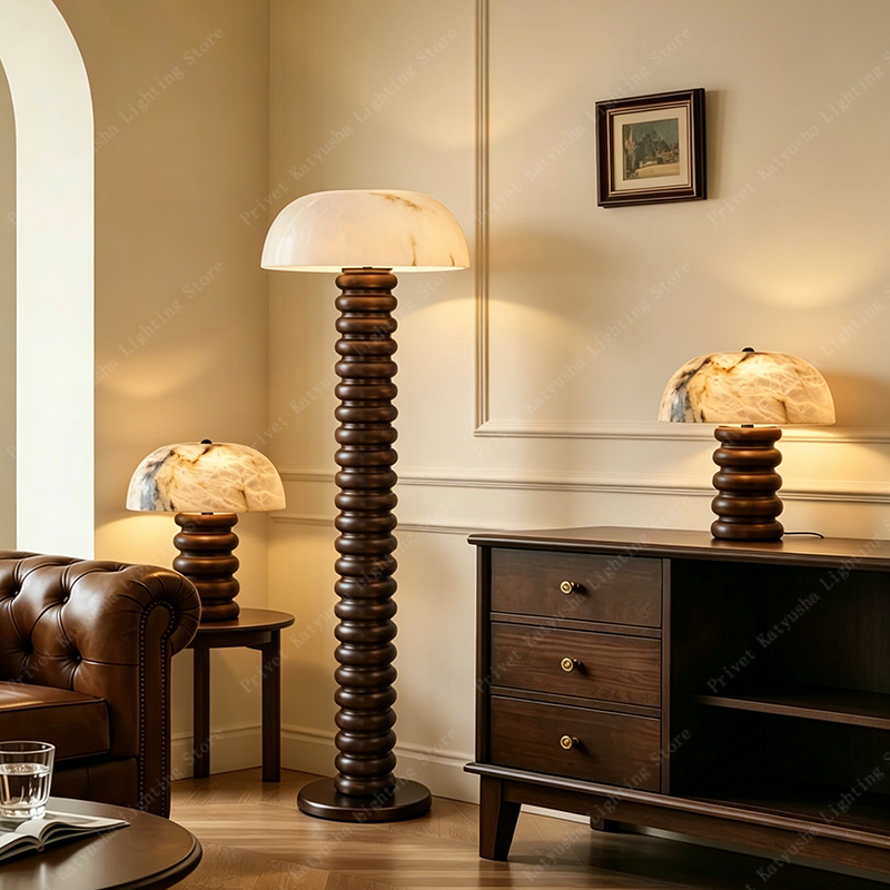 Lampu Meja Jamur Retro Alabast - Lighting Home Decor Items ulasan dan harga