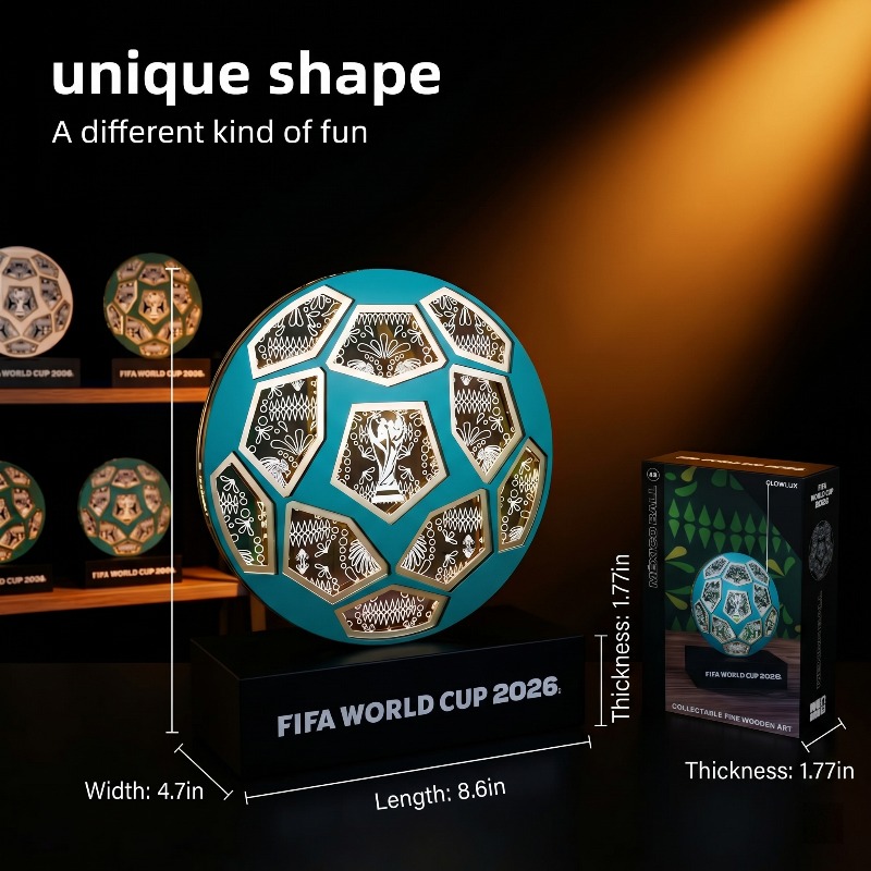 Lampu Malam 3D Bertema Piala D - Lighting Home Decor Items ulasan dan harga