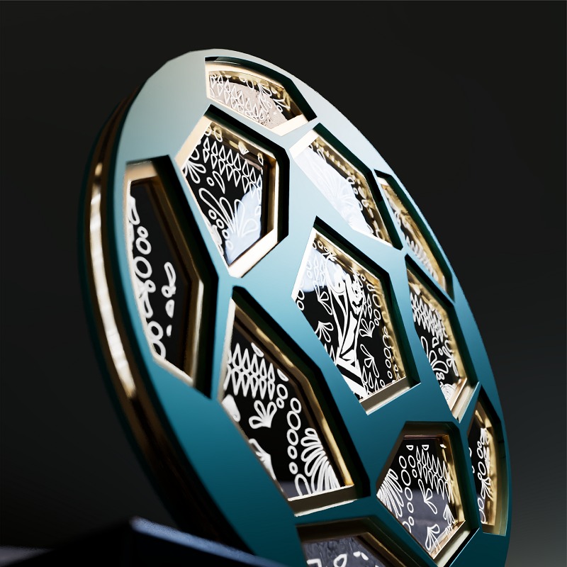 Lampu Malam 3D Bertema Piala D - Lighting Home Decor Items ulasan dan harga