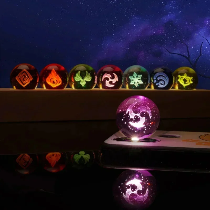 Lampu Malam Figur Bola Kristal - Elements Lighting Decor ulasan dan harga