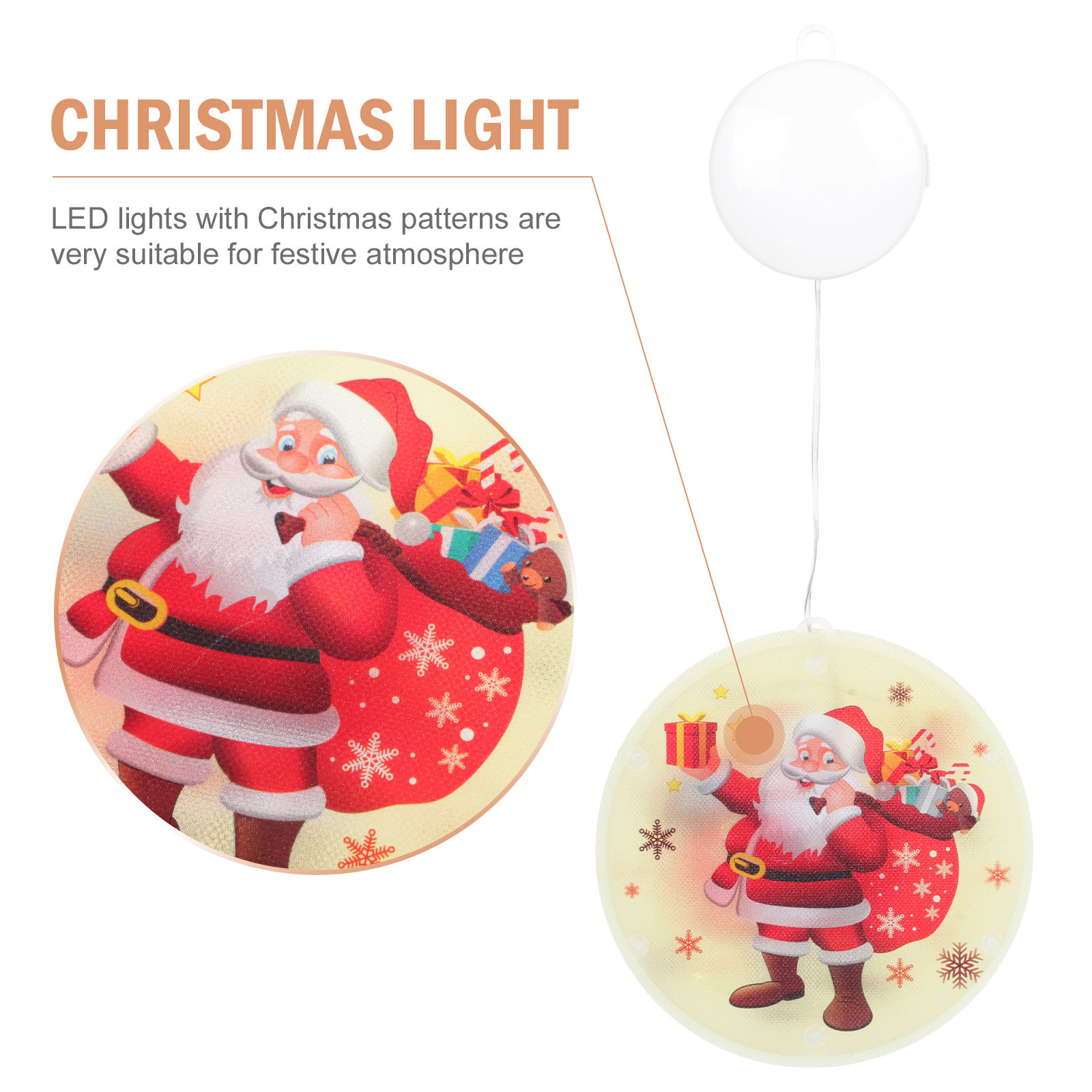 1Pcs Lampu Gantung LED Natal d - Elements Lighting Decor ulasan dan harga