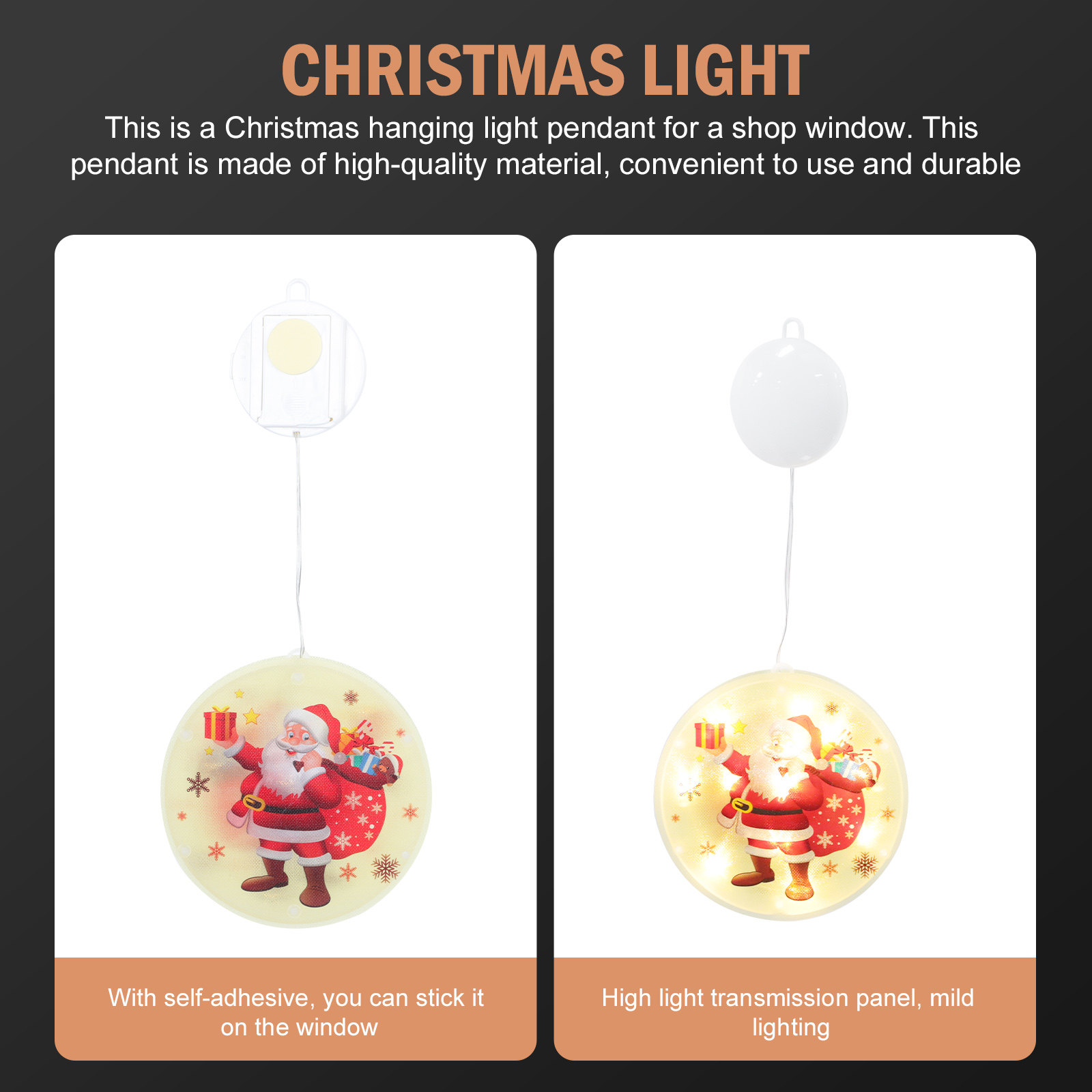 1Pcs Lampu Gantung LED Natal d - Elements Lighting Decor ulasan dan harga