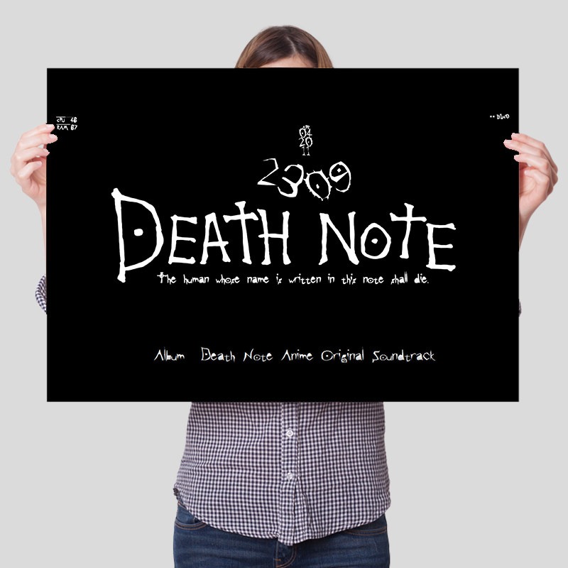 Death Note Cetakan Kanvas Tanp - Lighting Home Decor Items ulasan dan harga