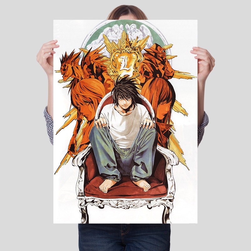 Death Note Cetakan Kanvas Tanp - Lighting Home Decor Items ulasan dan harga
