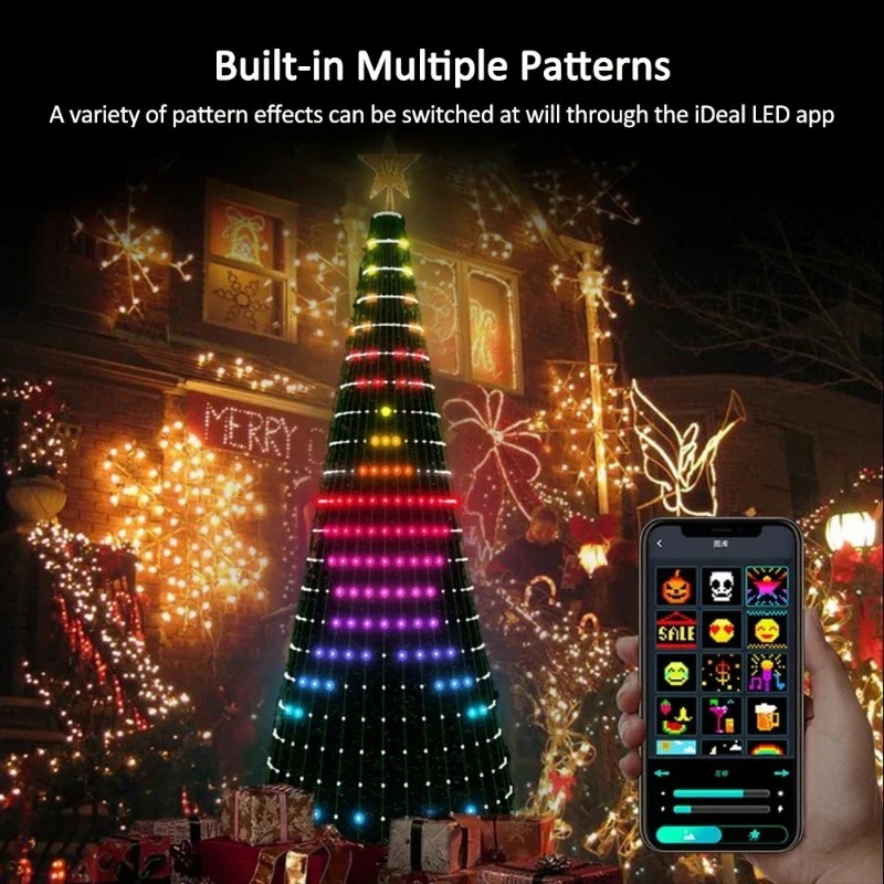 Lampu Pohon Bintang Natal RGB  - Home Lighting And Decor ulasan dan harga