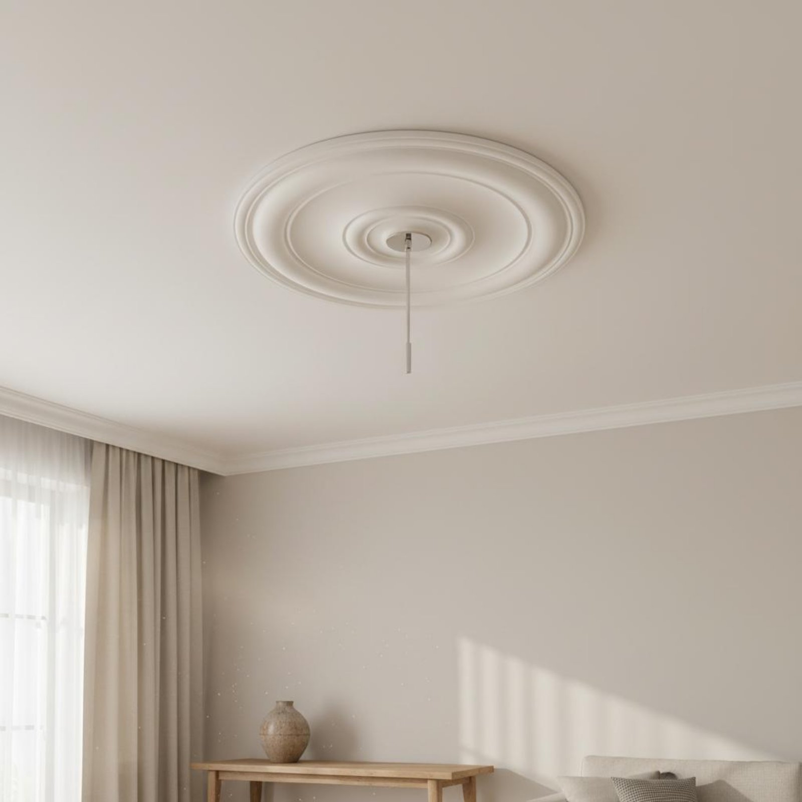Medali Plafon Bulat Desain Ero - Lighting Design Decor ulasan dan harga