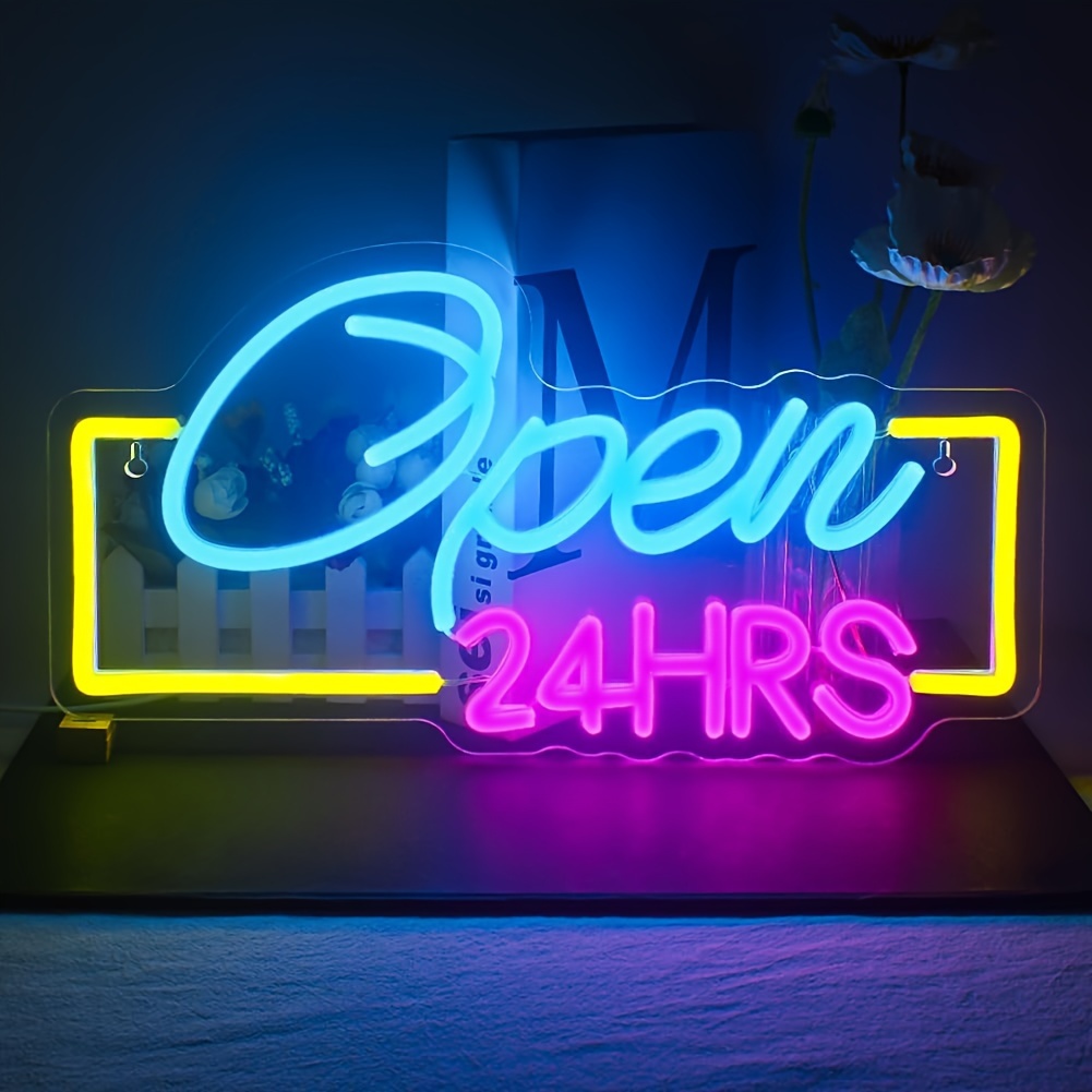 Buka 24 jam lampu tanda Neon L - Decor Lighting Opening Hours ulasan dan harga