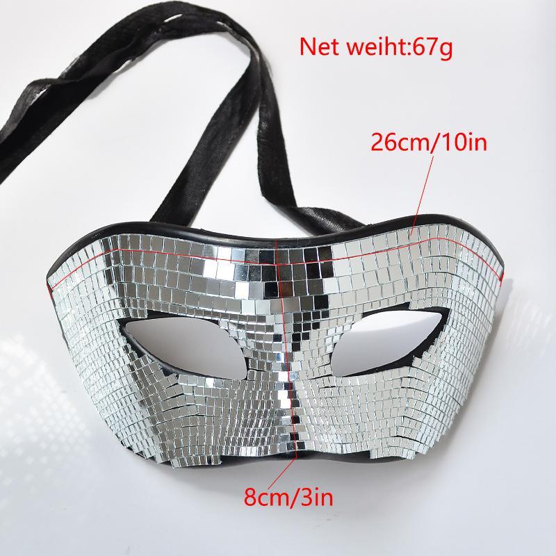 Masker Wajah Berkilau Bola Dis - Disco Ball Mirror ulasan dan harga
