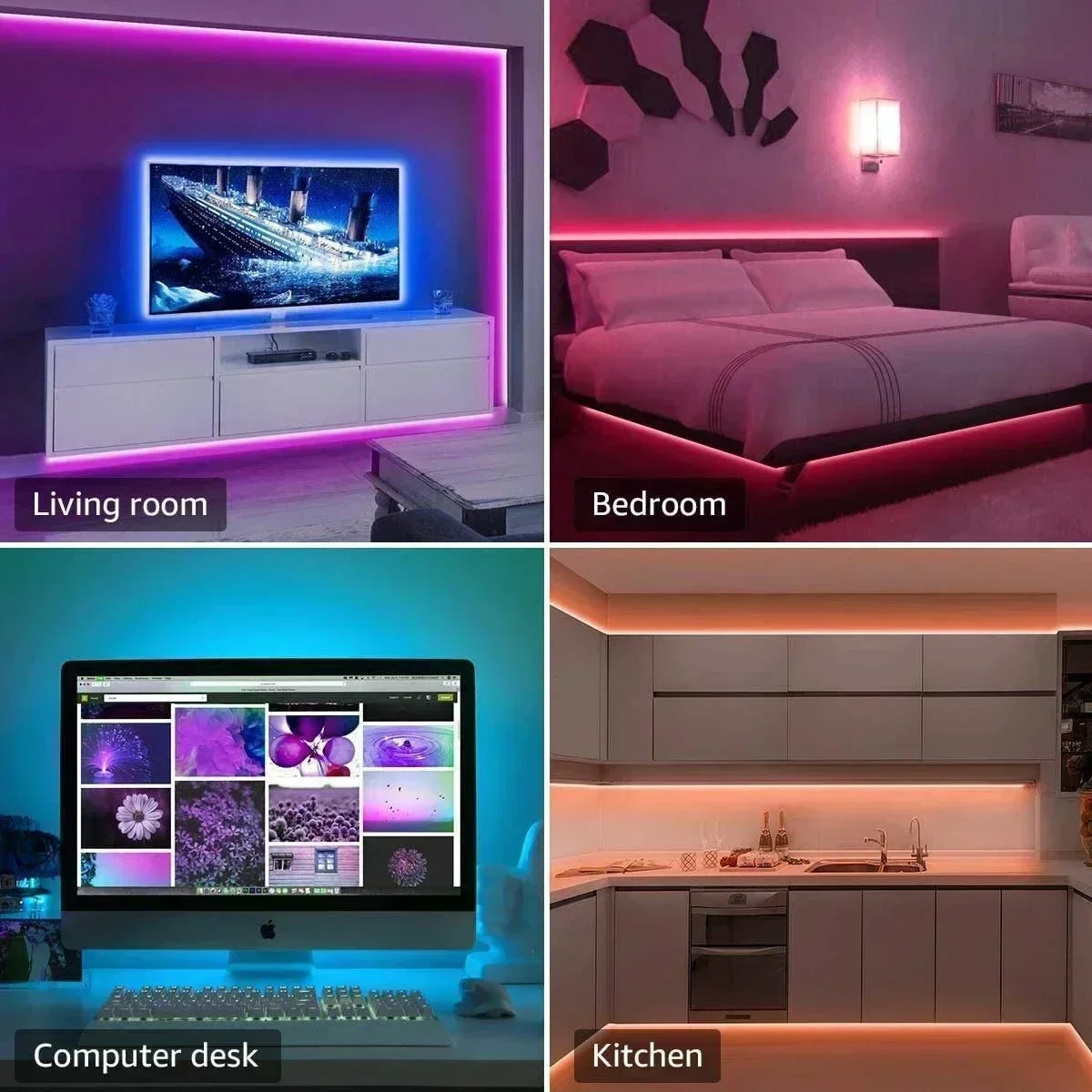 Lampu Strip LED RGB Pintar unt - Lighting Design Decor ulasan dan harga
