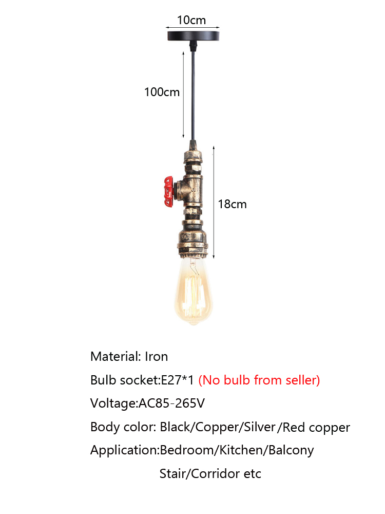 Lampu Gantung Pipa Air Gaya Re - Lighting Home Decor Items ulasan dan harga