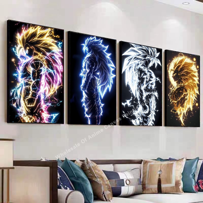 Poster Efek Cahaya Neon Anime  - Lighting Home Decor Items ulasan dan harga