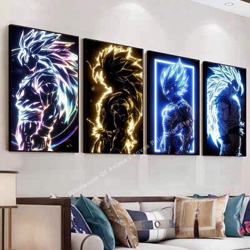 Poster Efek Cahaya Neon Anime  - Lighting Home Decor Items ulasan dan harga