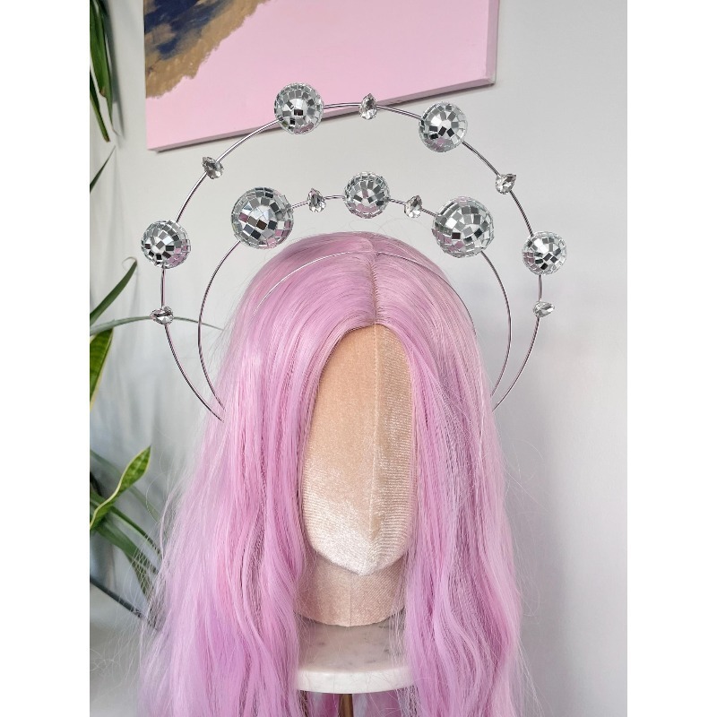 Headband Disko Cincin Ganda Pe - Disco Ball Mirror ulasan dan harga
