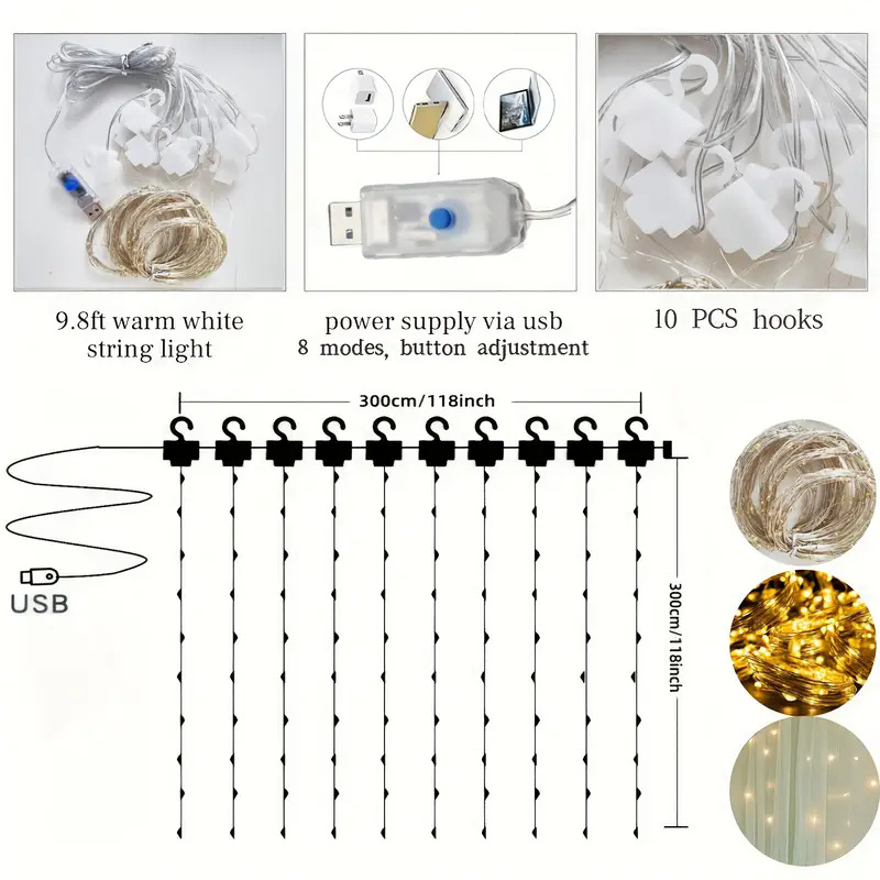 1 Pak Set Latar Belakang Tulle - Decor Lighting Pack ulasan dan harga